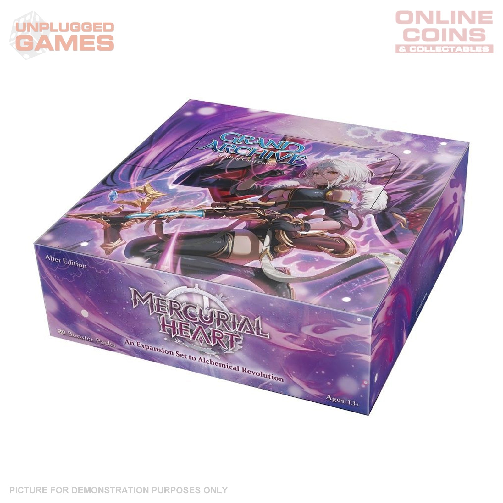 Grand Archive TCG: Mercurial Heart – SEALED Booster BOX (20 Packs) – Alter Edition